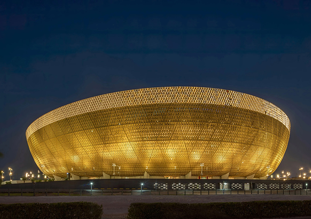 Lusail Stadium in Qatar, one of eight stadiums built for the 2022 FIFA World Cup.